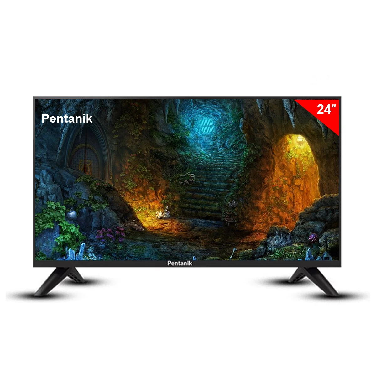 Pentanik 24 Inch Double Glass Basic TV